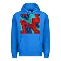 True Royal american flag stripes seamless pattern Premium Hoodie - BundleAndBundleShop