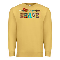 Antique Gold brave and aztec wood sunflower with arrow Premium Sweatshirt - Artiststas