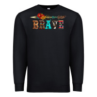 Black brave and aztec wood sunflower with arrow Premium Sweatshirt - Artiststas