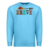 Ocean Blue brave and aztec wood sunflower with arrow Premium Sweatshirt - Artiststas