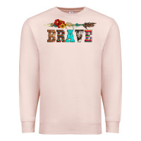 Pale Pink brave and aztec wood sunflower with arrow Premium Sweatshirt - Artiststas
