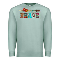 Seafoam brave and aztec wood sunflower with arrow Premium Sweatshirt - Artiststas