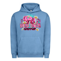Pigment Pebble Blue breast cancer warrior Urban Hoodie - AdoDesignShop