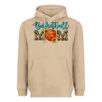 Western Leopard Camouflage Sunflowers Glitter Mom Basketball Heavyweight Hoodie | Teevron