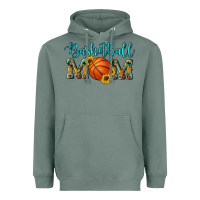 Sage western leopard camouflage sunflowers glitter mom basketball Heavyweight Hoodie - Artiststas