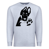 Heather Grey German Shepherd German Shepherd Puppy Premium Sweatshirt - trangStudio