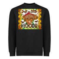 Black Just A Little Moody Heavyweight Sweatshirt - CowhideDigitalArt