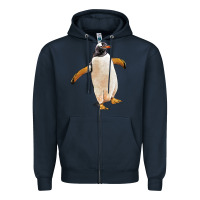 Navy penguin Zipper Hoodie - LillyAllenDesigns