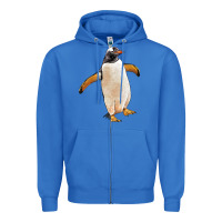 True Royal penguin Zipper Hoodie - LillyAllenDesigns