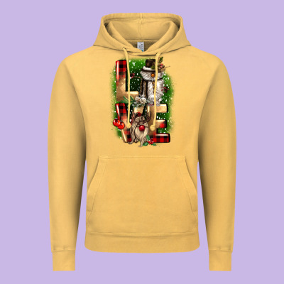 Love Snowman Gnome Vintage Hoodie Designed By Cowgirlartshop