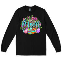 Black Easter Mom  Happy Easter Day Long Sleeve Tee - CowGirlArtShop