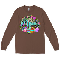 Chestnut Easter Mom  Happy Easter Day Long Sleeve Tee - CowGirlArtShop