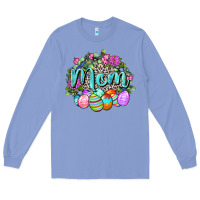 Colony Blue Easter Mom  Happy Easter Day Long Sleeve Tee - CowGirlArtShop