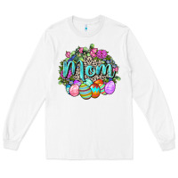White Easter Mom  Happy Easter Day Long Sleeve Tee - CowGirlArtShop