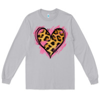 Moon Dust Leopard Pink Glitter Heart Long Sleeve Tee - Jasminsmagicworld