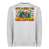 Heather Grey Just Mating For halloween Heavyweight Sweatshirt - CowhideDigitalArt