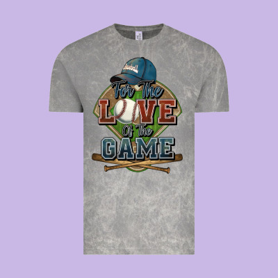 For The Love Of The Game Baseball Vintage Tee Designed By Howdyjamesfarm