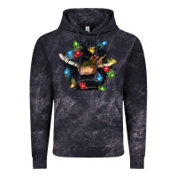 Cloud Black christmas black angus gnome Vintage Hoodie - CowGirlArtShop