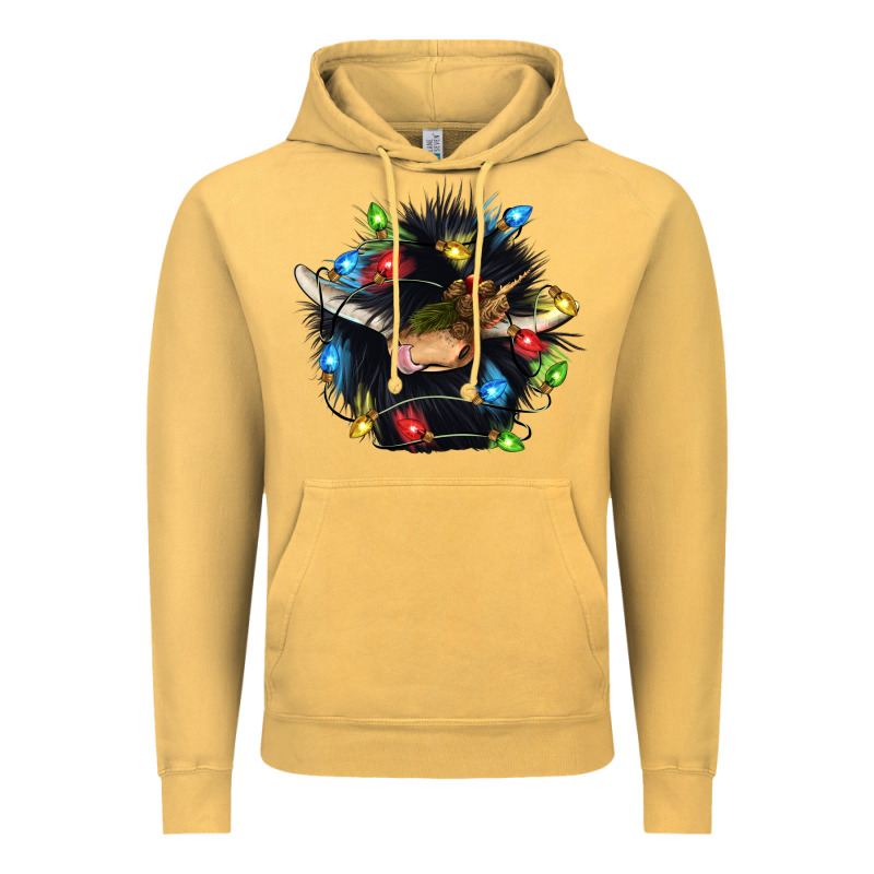 Christmas Black Angus Gnome Vintage Hoodie by CowGirlArtShop | Teevron