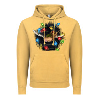 Vintage Mustard christmas black angus gnome Vintage Hoodie - CowGirlArtShop