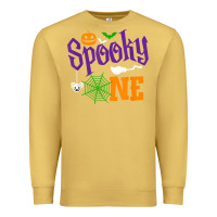 Antique Gold spooky one boy halloween 1st birthday matching family t shirt Premium Sweatshirt - trangStudio