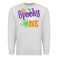 Dove Grey spooky one boy halloween 1st birthday matching family t shirt Premium Sweatshirt - trangStudio