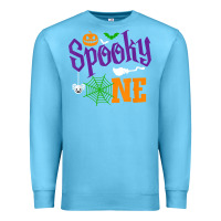 Ocean Blue spooky one boy halloween 1st birthday matching family t shirt Premium Sweatshirt - trangStudio