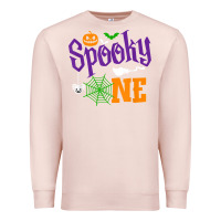 Pale Pink spooky one boy halloween 1st birthday matching family t shirt Premium Sweatshirt - trangStudio