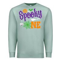 Seafoam spooky one boy halloween 1st birthday matching family t shirt Premium Sweatshirt - trangStudio