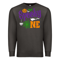 Smoke spooky one boy halloween 1st birthday matching family t shirt Premium Sweatshirt - trangStudio