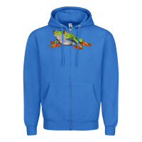 True Royal red eyed tree frog Zipper Hoodie - LillyAllenDesigns