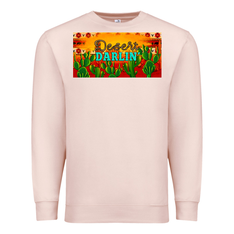 Desert Darlin' Aztec Desert Sunset License Plate Premium Sweatshirt by Artiststas | Teevron