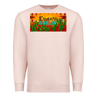 Pale Pink desert darlin' aztec desert sunset license plate Premium Sweatshirt - Artiststas