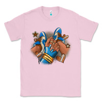 Bubblegum Pink Football afro girl sneakers Classic Tee - RanaPortraitStore