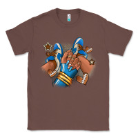 Chestnut Football afro girl sneakers Classic Tee - RanaPortraitStore