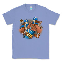 Colony Blue Football afro girl sneakers Classic Tee - RanaPortraitStore