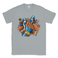 Heather Grey Football afro girl sneakers Classic Tee - RanaPortraitStore