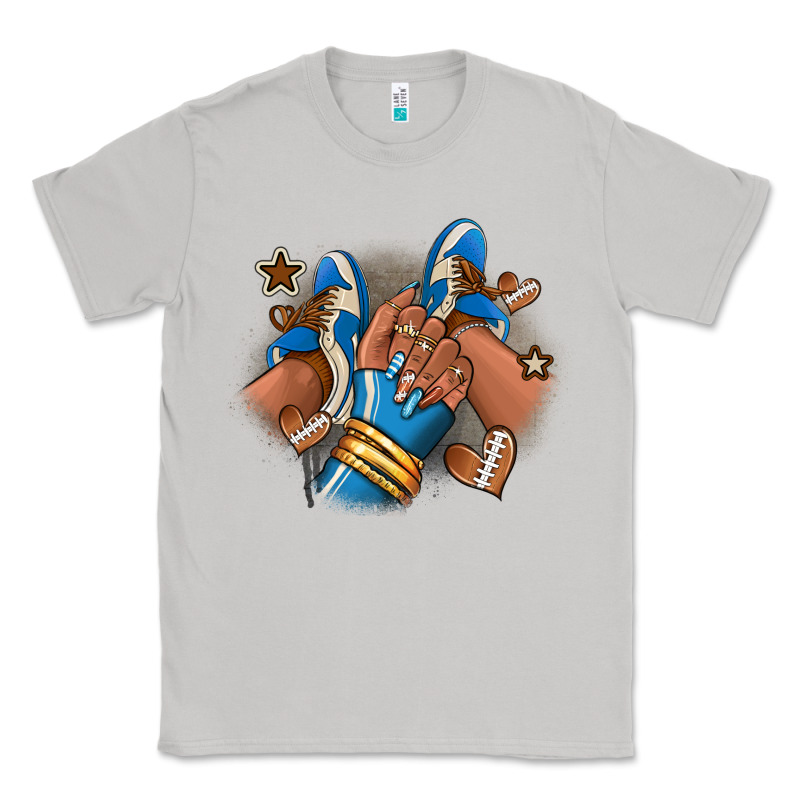 Football Afro Girl Sneakers Classic Tee by RanaPortraitStore | Teevron