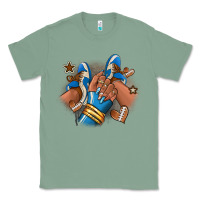 Sage Football afro girl sneakers Classic Tee - RanaPortraitStore
