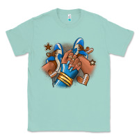 Seafoam Football afro girl sneakers Classic Tee - RanaPortraitStore