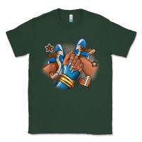 Sports Green Football afro girl sneakers Classic Tee - RanaPortraitStore