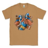 Toasted Coconut Football afro girl sneakers Classic Tee - RanaPortraitStore