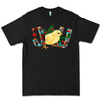Black Christmas Joy With Chick Premium Tee - RanaPortraitStore
