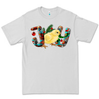 Dove Grey Christmas Joy With Chick Premium Tee - RanaPortraitStore