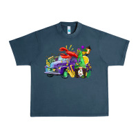Midnight Navy mardi gras gnome on the truck Urban Heavy Tee - CowGirlArtShop