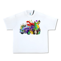 White mardi gras gnome on the truck Urban Heavy Tee - CowGirlArtShop
