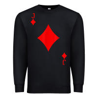Black jack of diamond deck of cards halloween costume t shirt Premium Sweatshirt - trangStudio