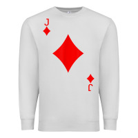 Dove Grey jack of diamond deck of cards halloween costume t shirt Premium Sweatshirt - trangStudio