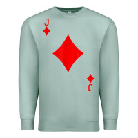 Seafoam jack of diamond deck of cards halloween costume t shirt Premium Sweatshirt - trangStudio