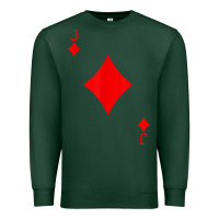 Sports Green jack of diamond deck of cards halloween costume t shirt Premium Sweatshirt - trangStudio